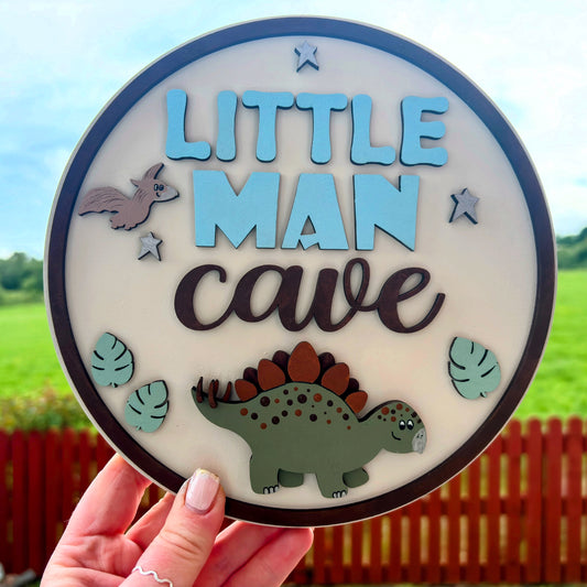 Little man cave plaque