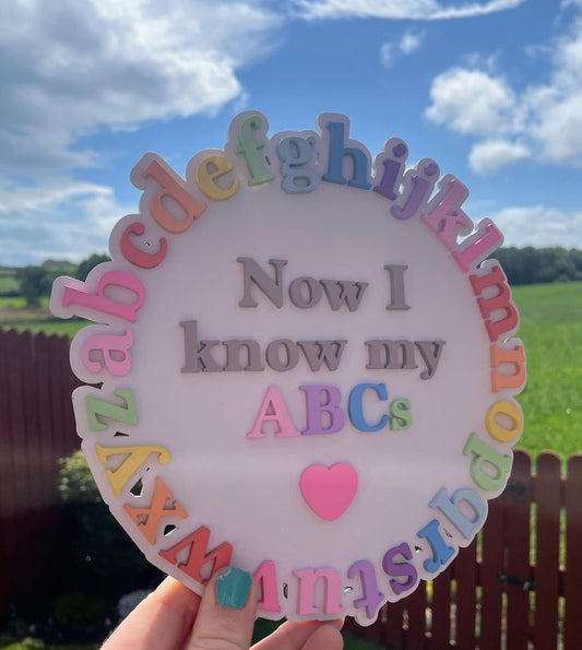ABC wall plaque
