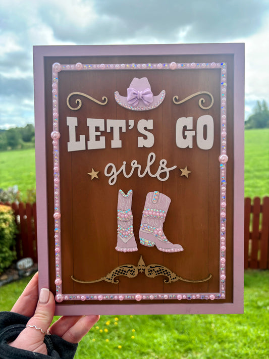 Let’s Go Girls wall plaque