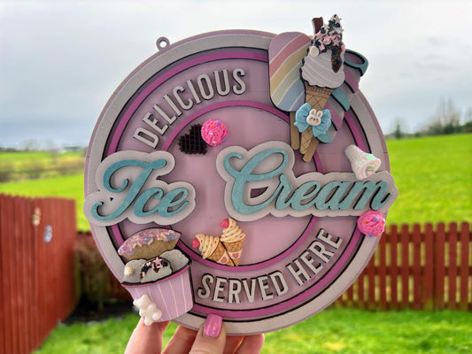 Ice cream plaque
