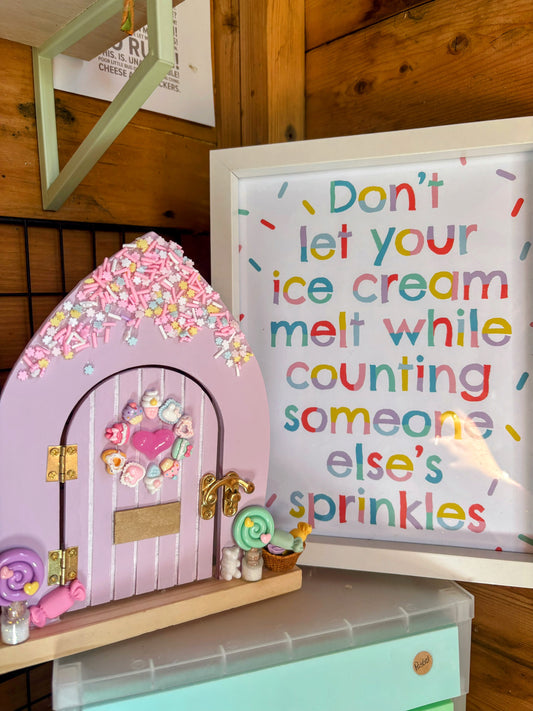 Ready to ship CANDYLAND FAIRY DOOR